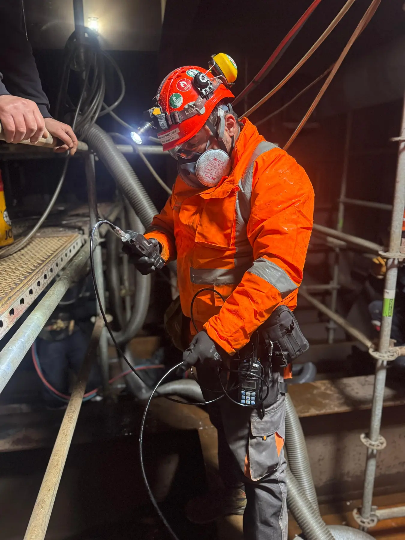 Gas measurement and field checks for confined-space work